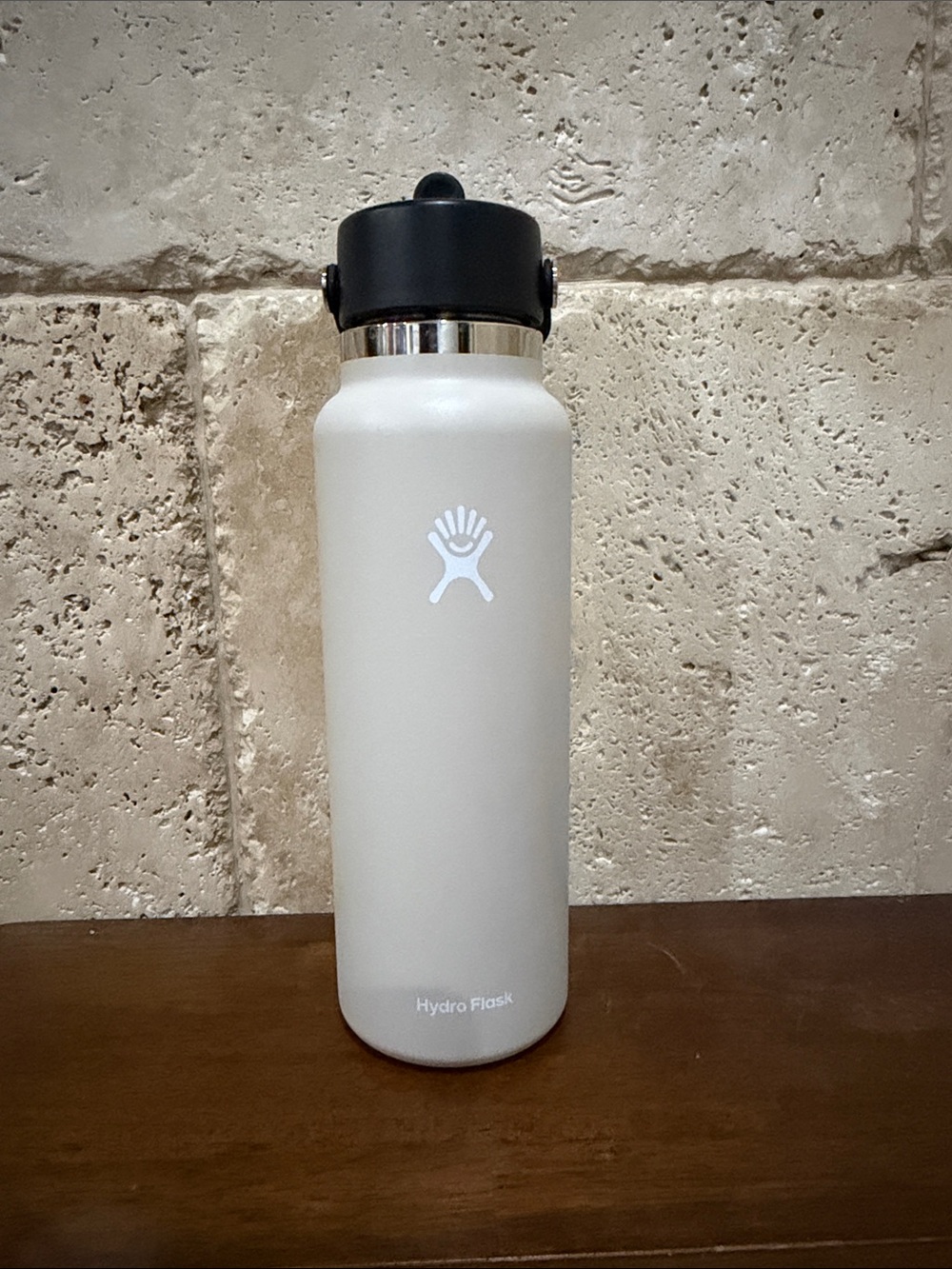 Hydro Flask 40oz Water Bottle with Straw Lis Oatmeal